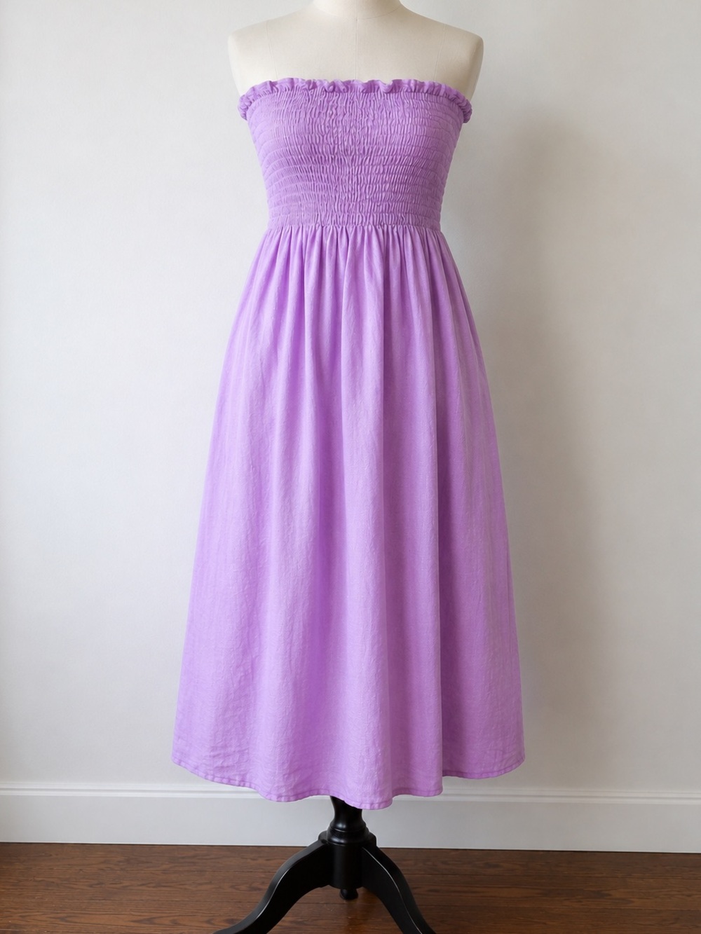Sleeper Lilac Smocked Maxi Dress XS